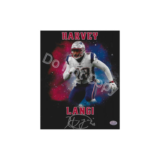 Harvey Langi New England Patriots Autographed 8x10 Photo Reprint - Fan Freaks