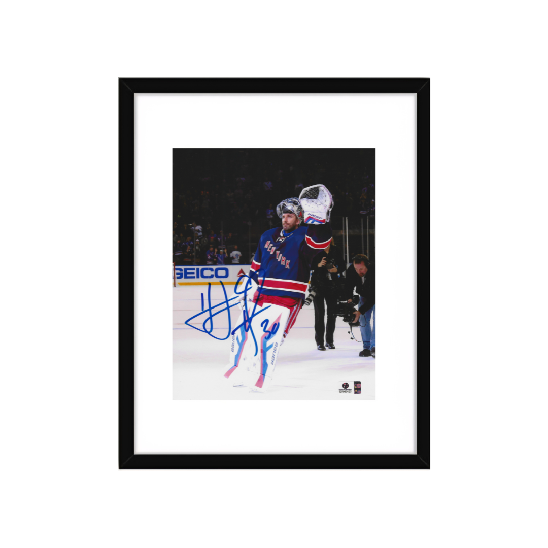Henrik Lundqvist New York Rangers Autographed 8x10 Photo coa W/Frame - Fan Freaks