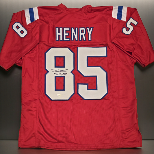 Hunter Henry New England Patriots Signed Football Jersey JSA Hologram