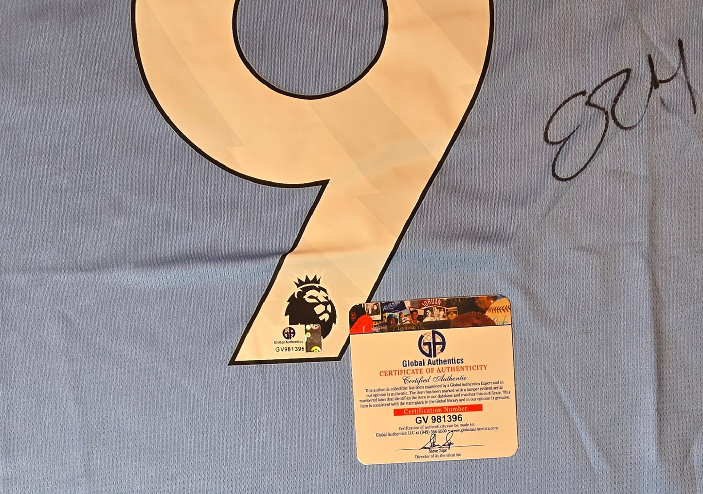 Erling Haaland Autographed 23-24 Puma Soccer Jersey coa