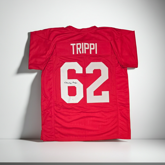 Charley Trippi Chicago Cardinals Autographed & Inscribed Custom Football Jersey (XL)