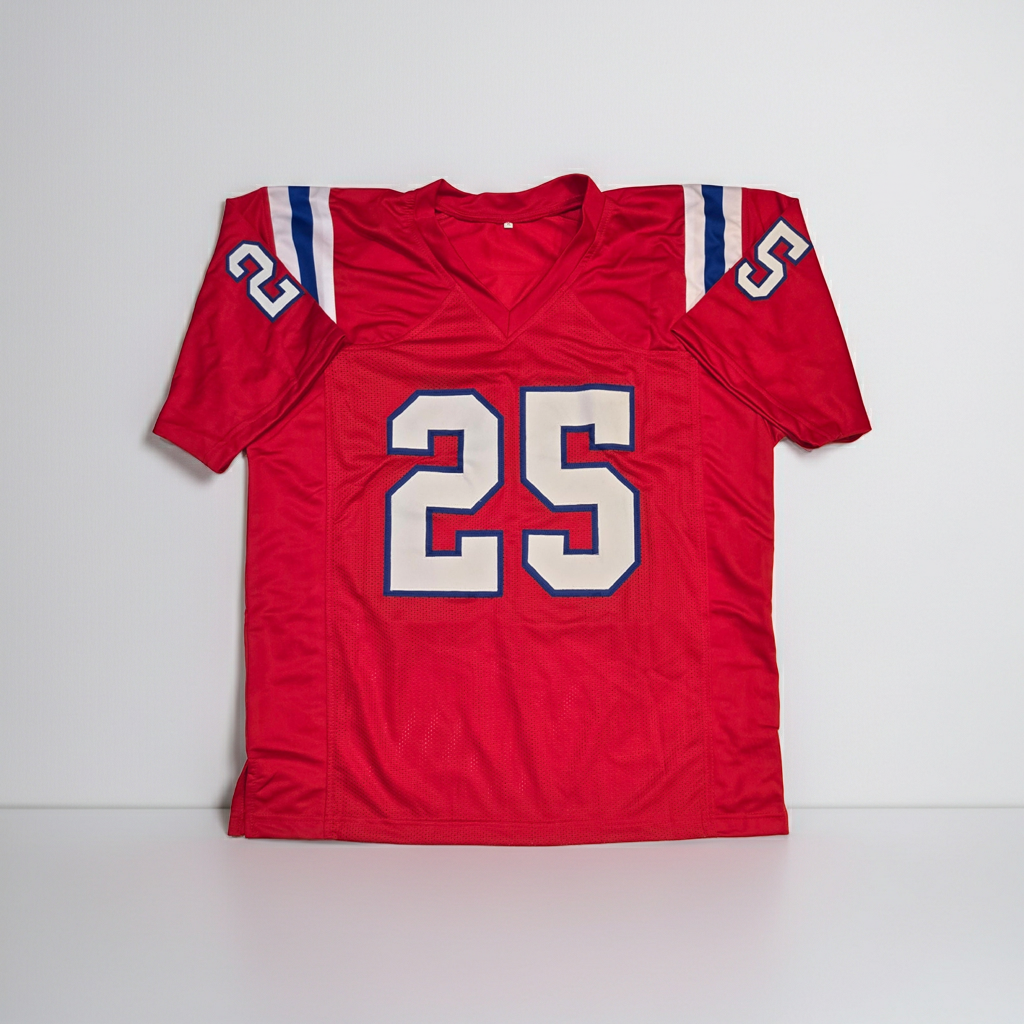Marcus Jones New England Patriots Autographed Football Jersey JSA Hologram