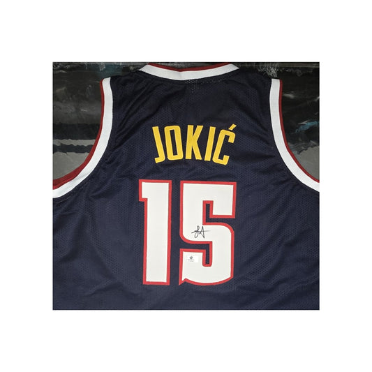 Nikola Jokic Denver Nuggets Autographed Custom Basketball Jersey With COA