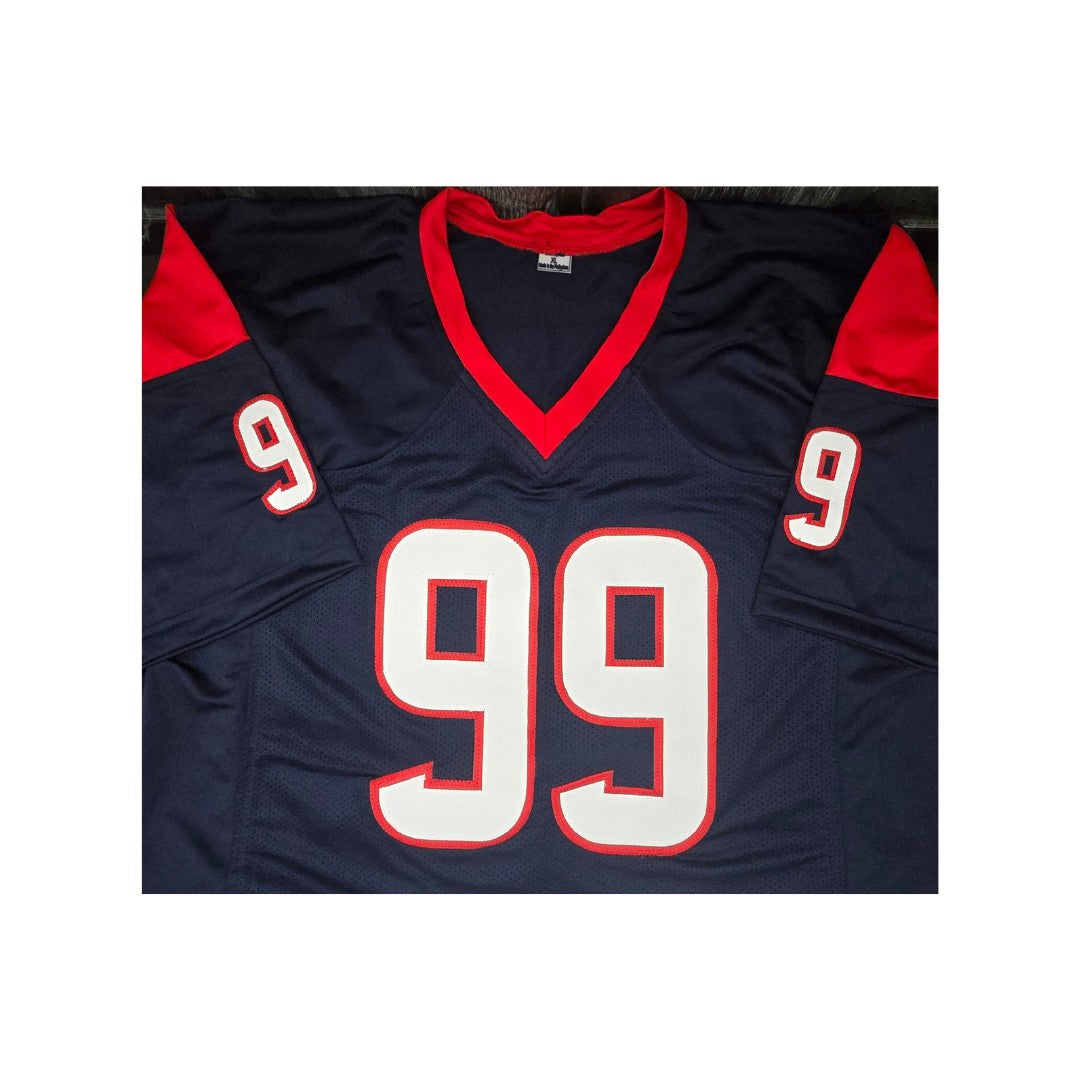 J.J. Watt Houston Texans Autographed Custom Football Jersey coa
