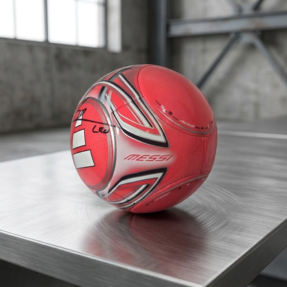 Lionel Messi autographed full-size Adidas soccer ball, additional view of signed sports memorabilia