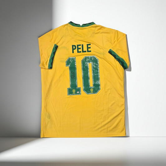 Pele of Brasil autographed soccer jersey With COA