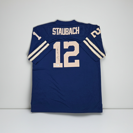 Roger Staubach Signed Jersey #12 Cowboys w/COA