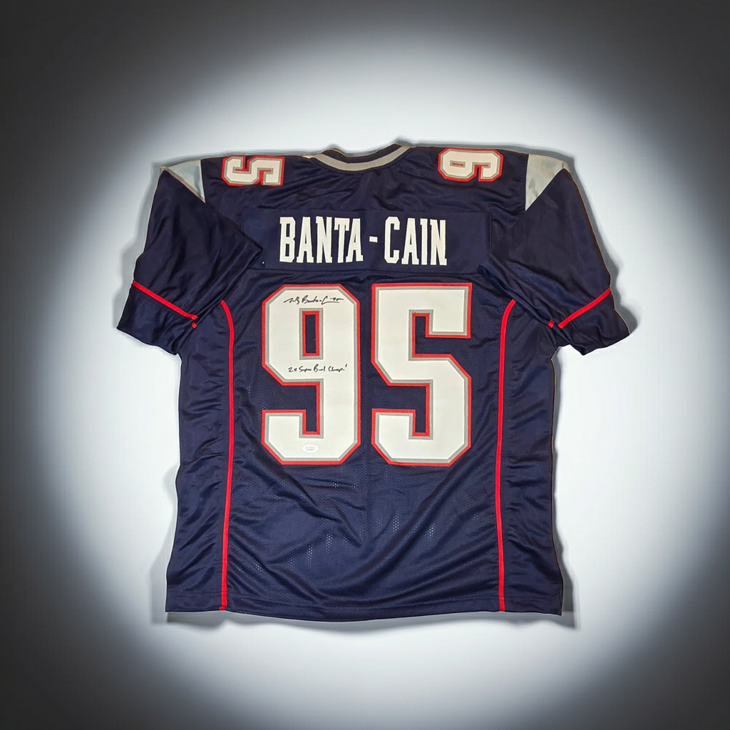 Tully Banta-Cain New England Patriots Autographed and Inscribed Jersey (XL)