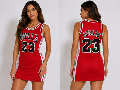 Women's basketball mesh dress, product photo 4