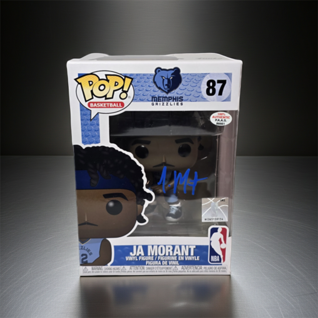 Ja Morant of the Memphis Grizzlies signed Funko Pop COA