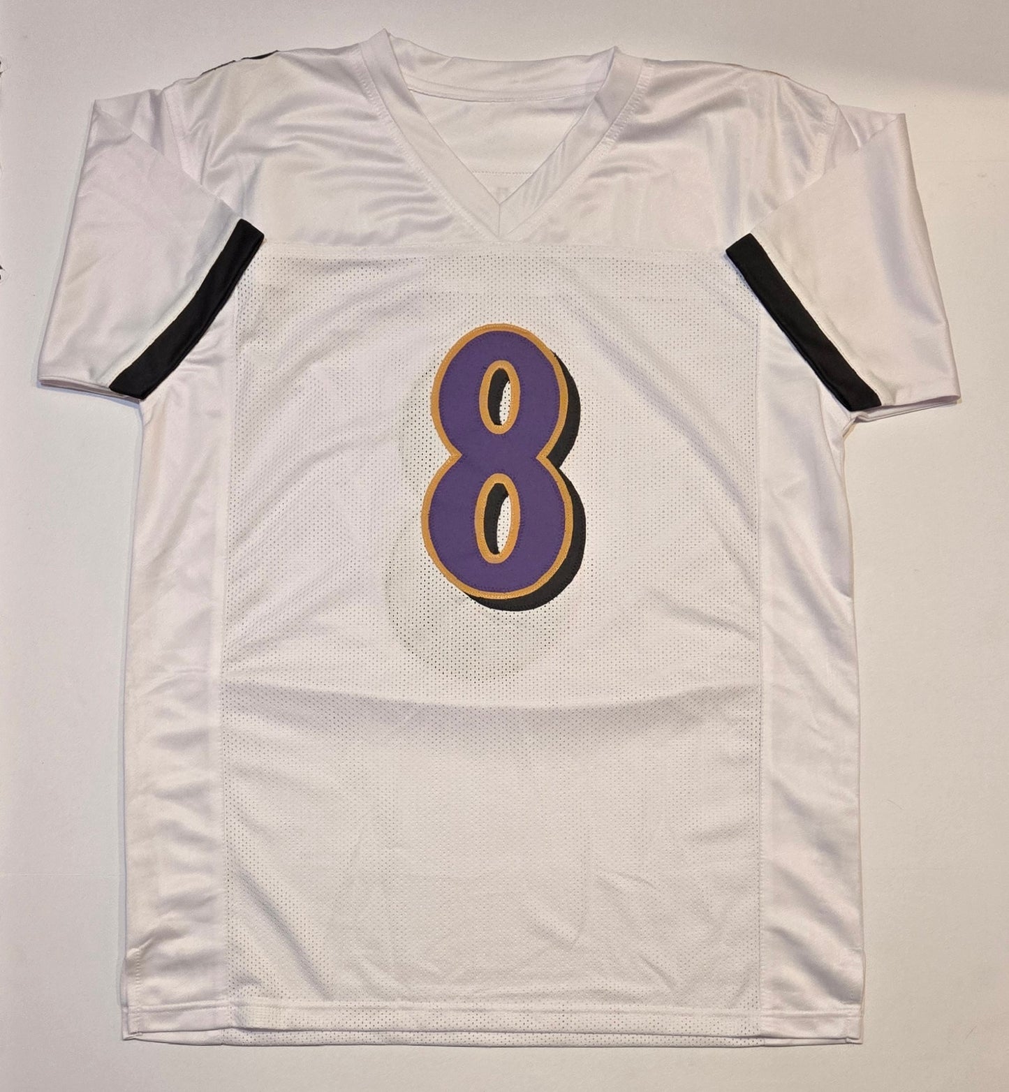 Lamar Jackson Baltimore Ravens Autographed Home Football Jersey With COA (XL)