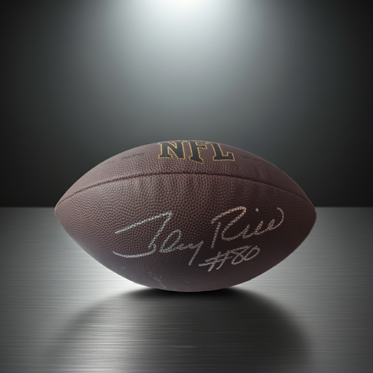 Jerry Rice Signed Football With Heritage COA