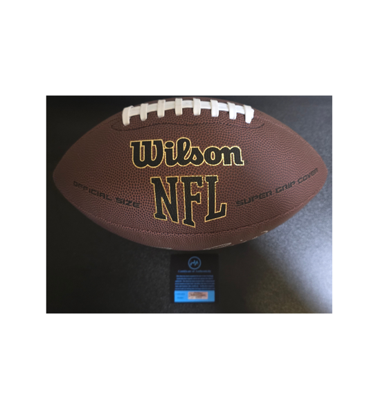 Jerry Rice Signed Football With Heritage COA - Fan Freaks