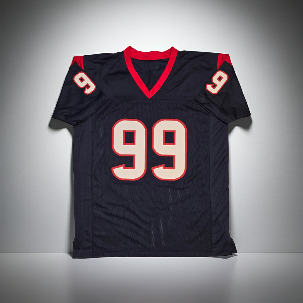 J.J. Watt Houston Texans Autographed Football Jersey coa (XL)