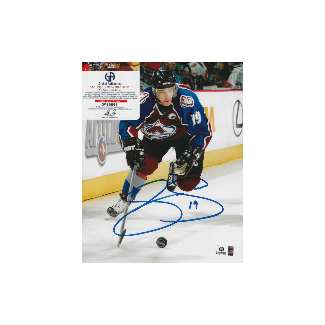 Joe Sakic Colorado Avalanche Autographed 8x10 Photo coa W/Frame - Fan Freaks
