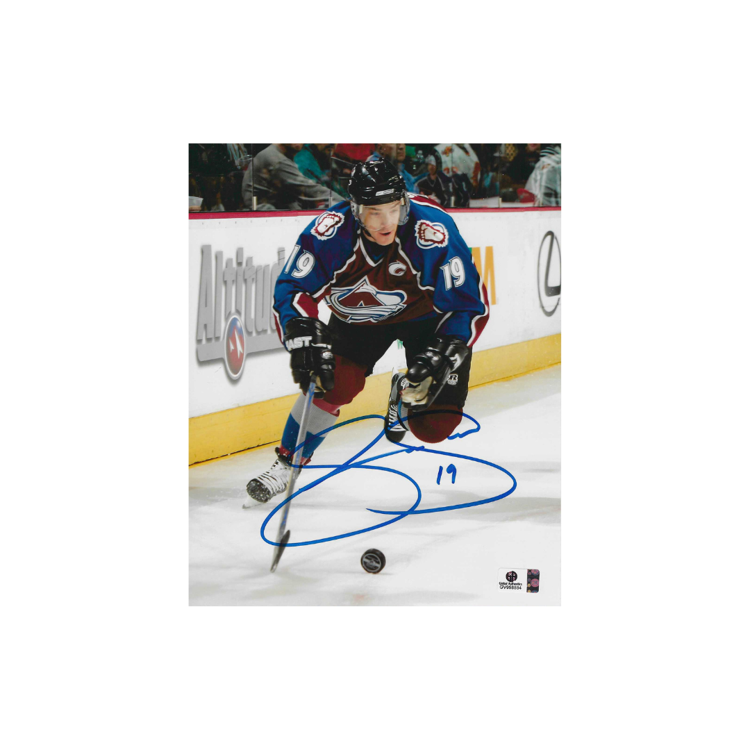 Joe Sakic Colorado Avalanche Autographed 8x10 Photo coa W/Frame - Fan Freaks