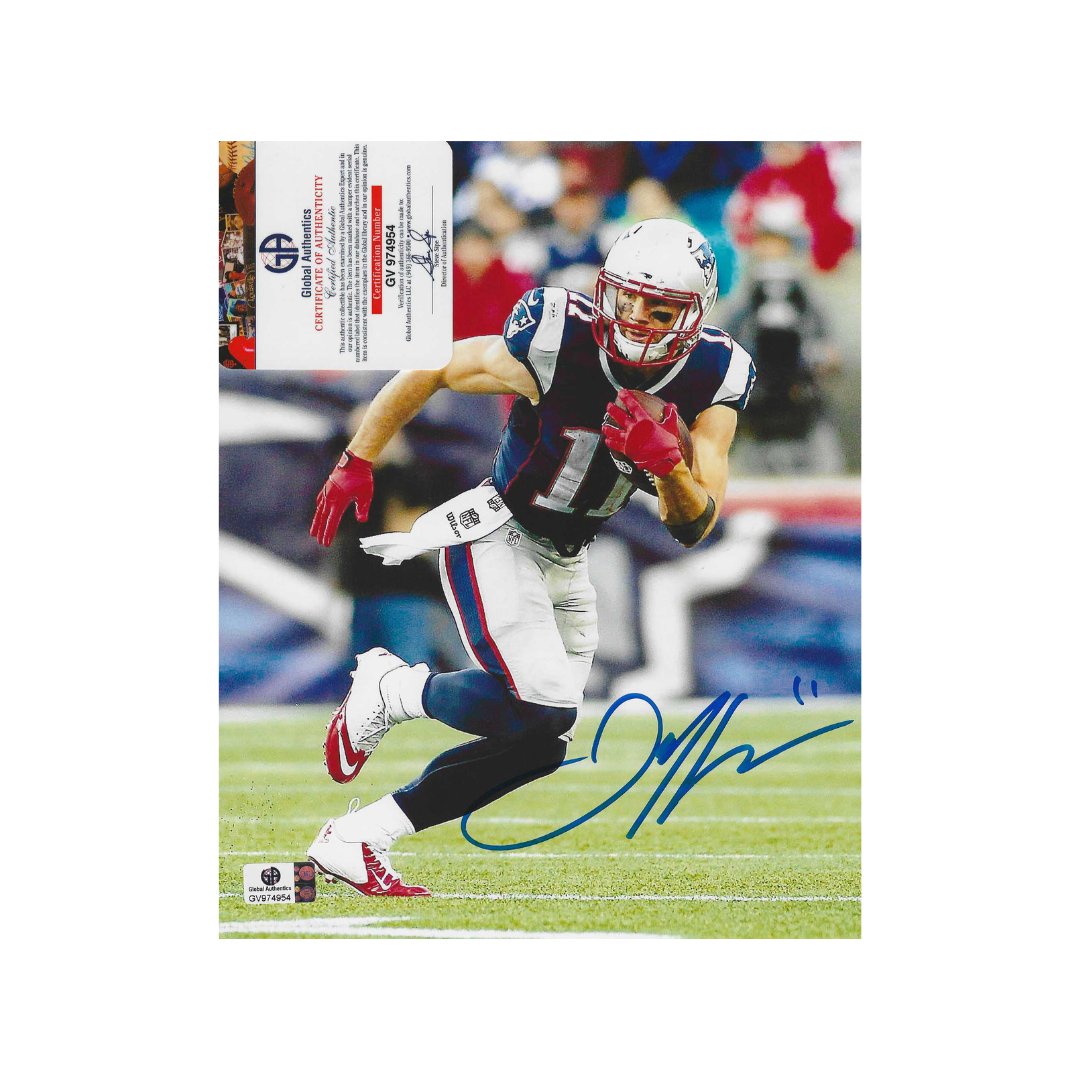 Julian Edelman Patriots Autographed 8x10 Photo coa
