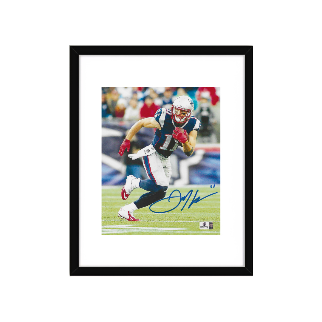 Julian Edelman New England Patriots Autographed 8x10 Photo coa W/Frame - Fan Freaks