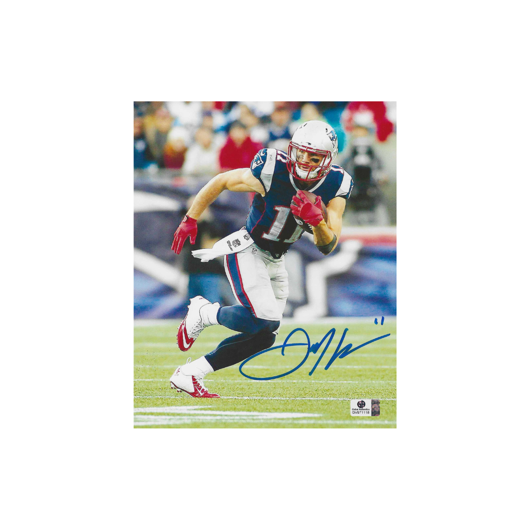 Julian Edelman New England Patriots Autographed 8x10 Photo coa W/Frame - Fan Freaks