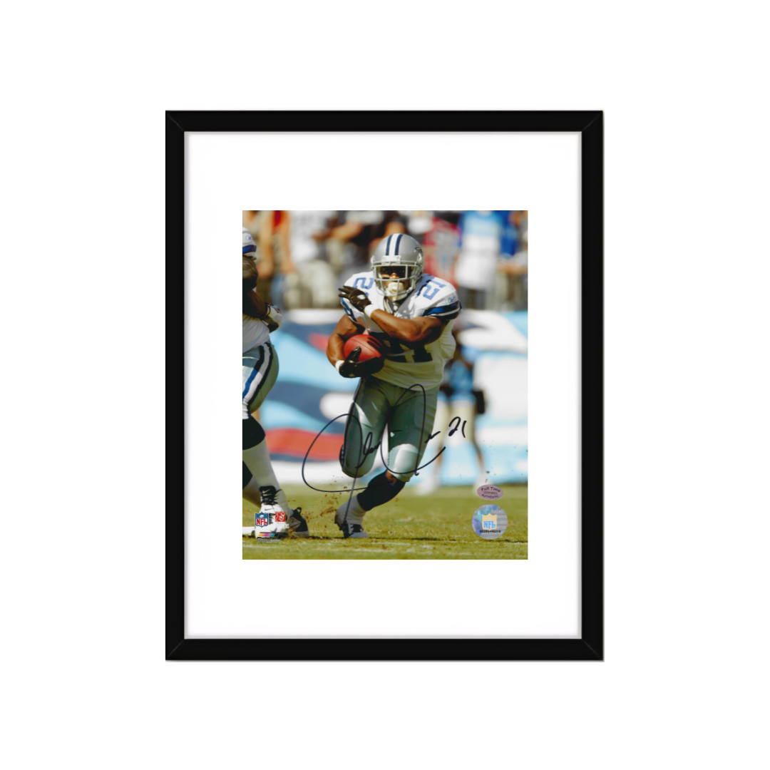 Julius Jones Dallas Cowboys Autographed 8x10 Photo coa W/Frame - Fan Freaks
