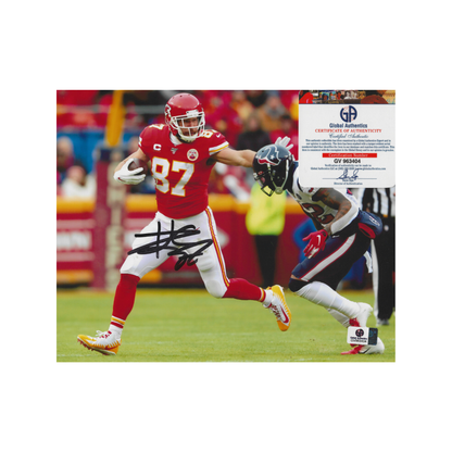 Global Authentics COA GV963404 for Travis Kelce Kansas City Chiefs autographed photograph