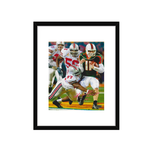 OHIO STATE BUCKEYES KENNY PETERSON AUTOGRAPHED 8X10 PHOTO ART PRINT - Fan Freaks