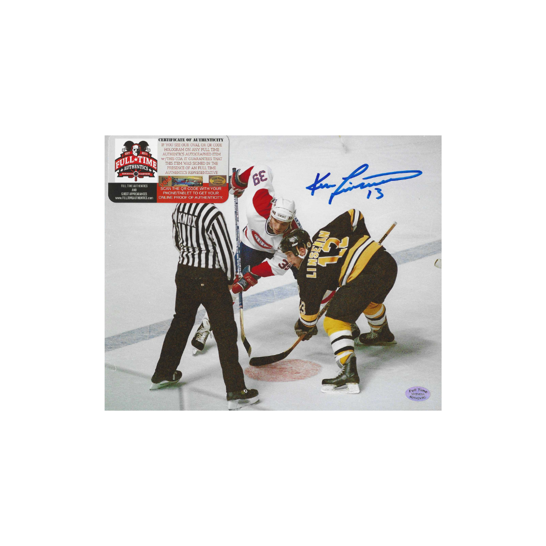 Ken Linseman Boston Bruins Autographed 8x10 Photo coa W/Frame - Fan Freaks