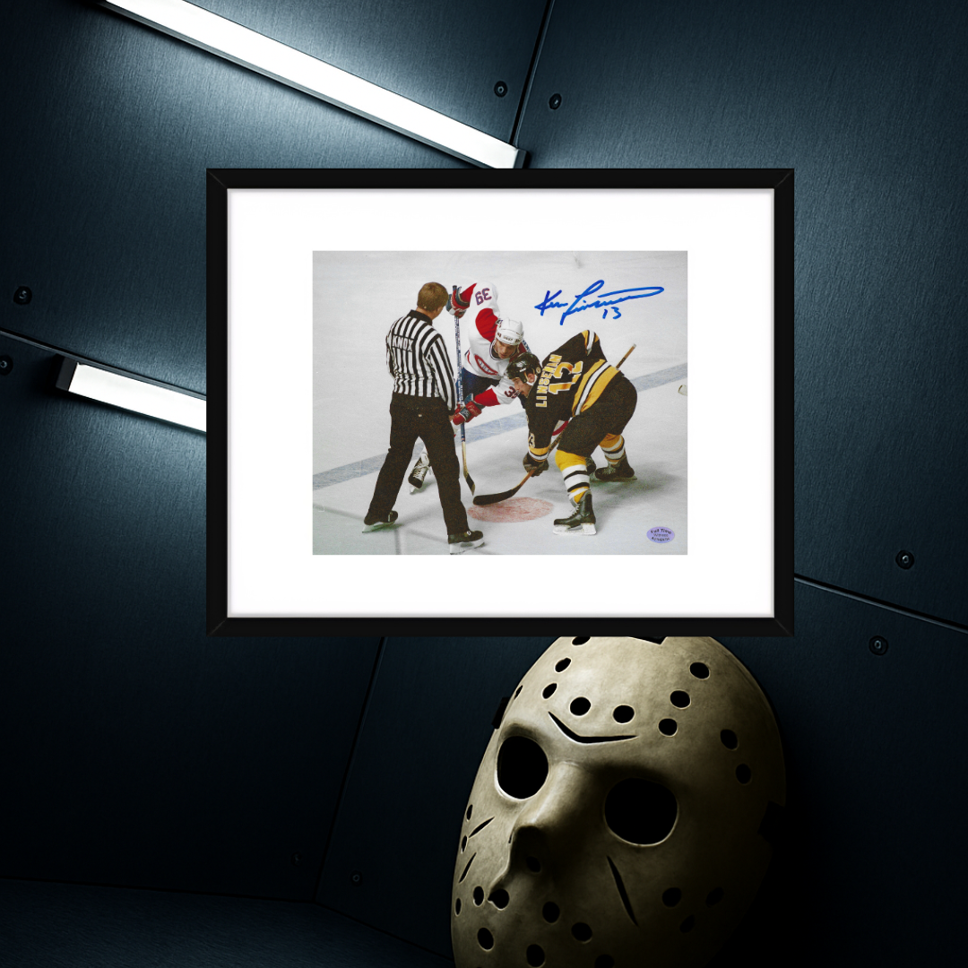 Ken Linseman Boston Bruins Autographed 8x10 Photo coa W/Frame