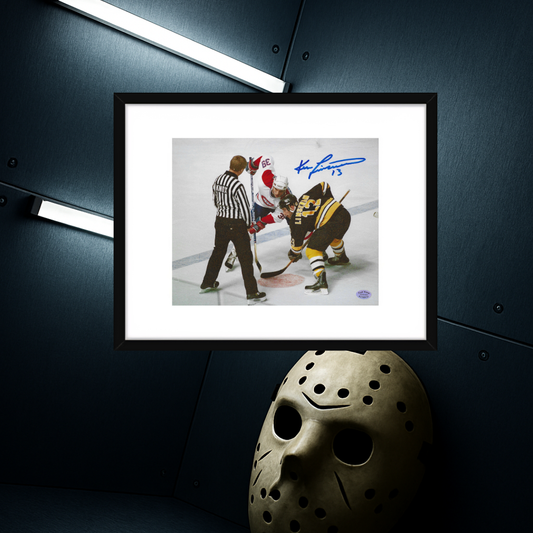 Ken Linseman Boston Bruins Autographed 8x10 Photo coa W/Frame