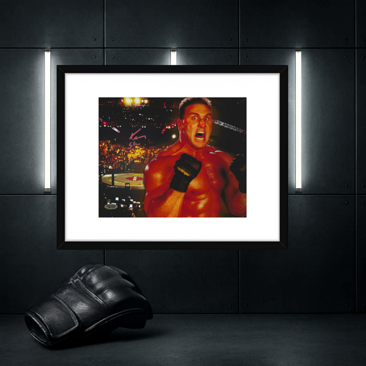 KEN SHAMROCK AUTOGRAPHED SIGNED 8X10 PHOTO WITH COA W/Frame
