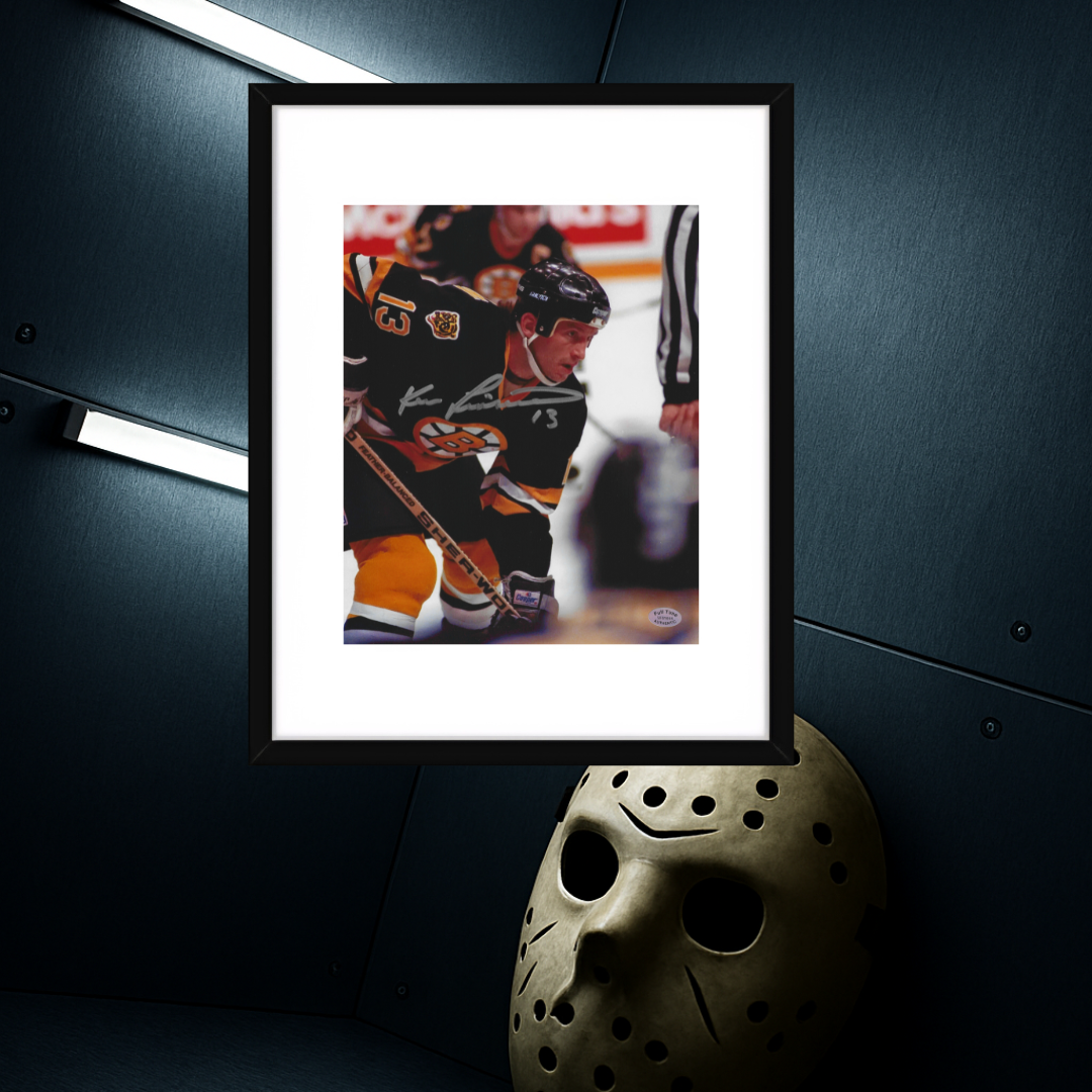 Ken Linseman Boston Bruins Autographed 8x10 Photo coa W/Frame