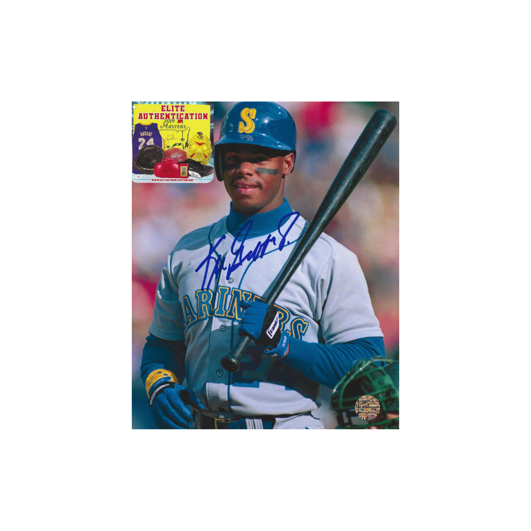 Ken Griffey JR Seattle Mariners 8x10 Autographed COA W/Frame - Fan Freaks