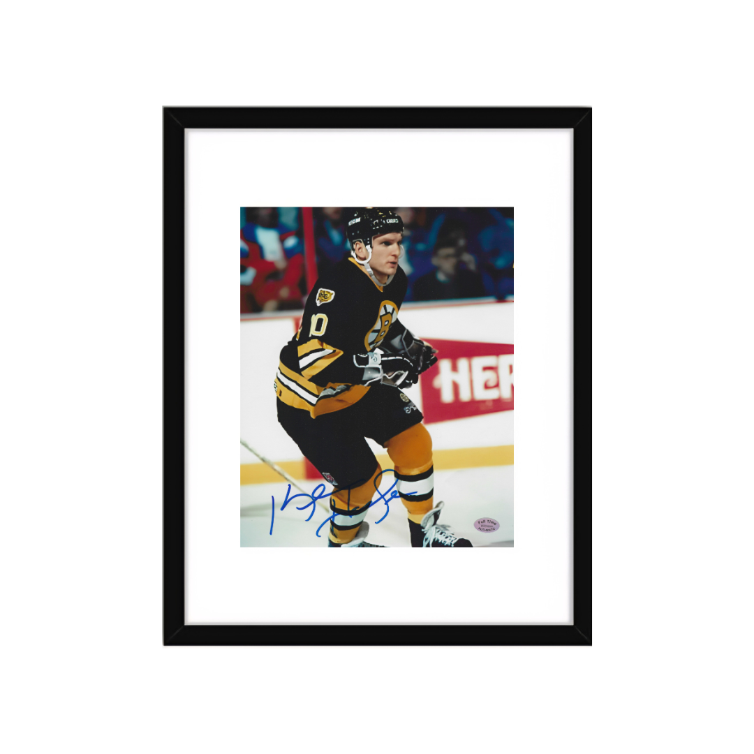 Ken Hodge Jr. Boston Bruins Autographed 8x10 Photo With COA W/Frame - Fan Freaks