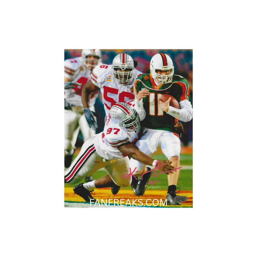 OHIO STATE BUCKEYES KENNY PETERSON AUTOGRAPHED 8X10 PHOTO REPRINT