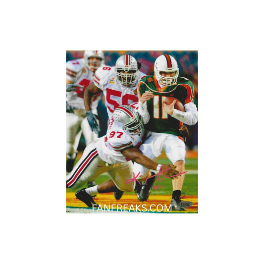 OHIO STATE BUCKEYES KENNY PETERSON AUTOGRAPHED 8X10 PHOTO REPRINT