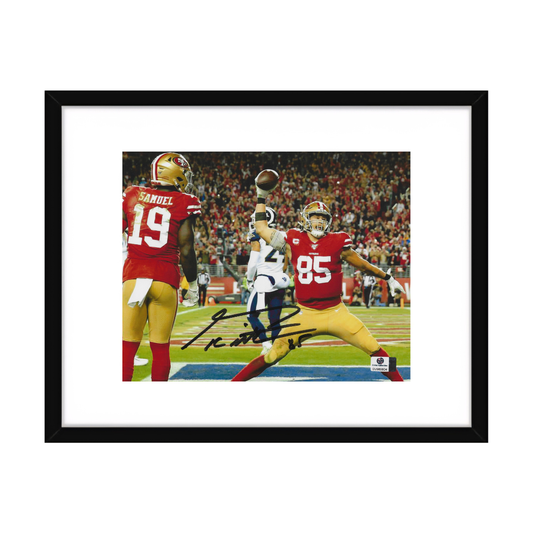 George Kittle San Francisco 49ers Autographed 8x10 Photo coa