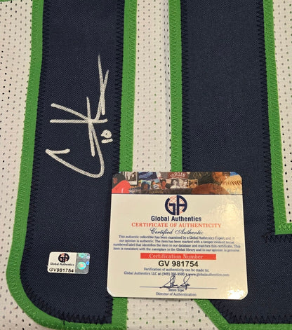 Certificate of authenticity for Cooper Kupp autographed Seahawks football jersey