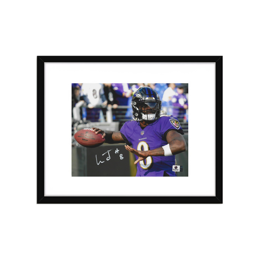 Lamar Jackson Baltimore Ravens Autographed 8x10 Photo Art Print - Fan Freaks