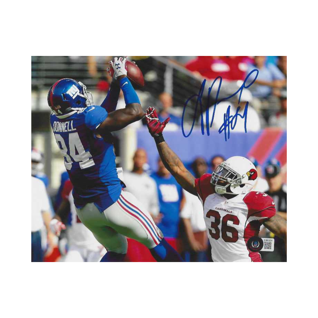 Larry Donnell NY Giants Autographed 8x10 Photo Beckett Hologram W/Frame