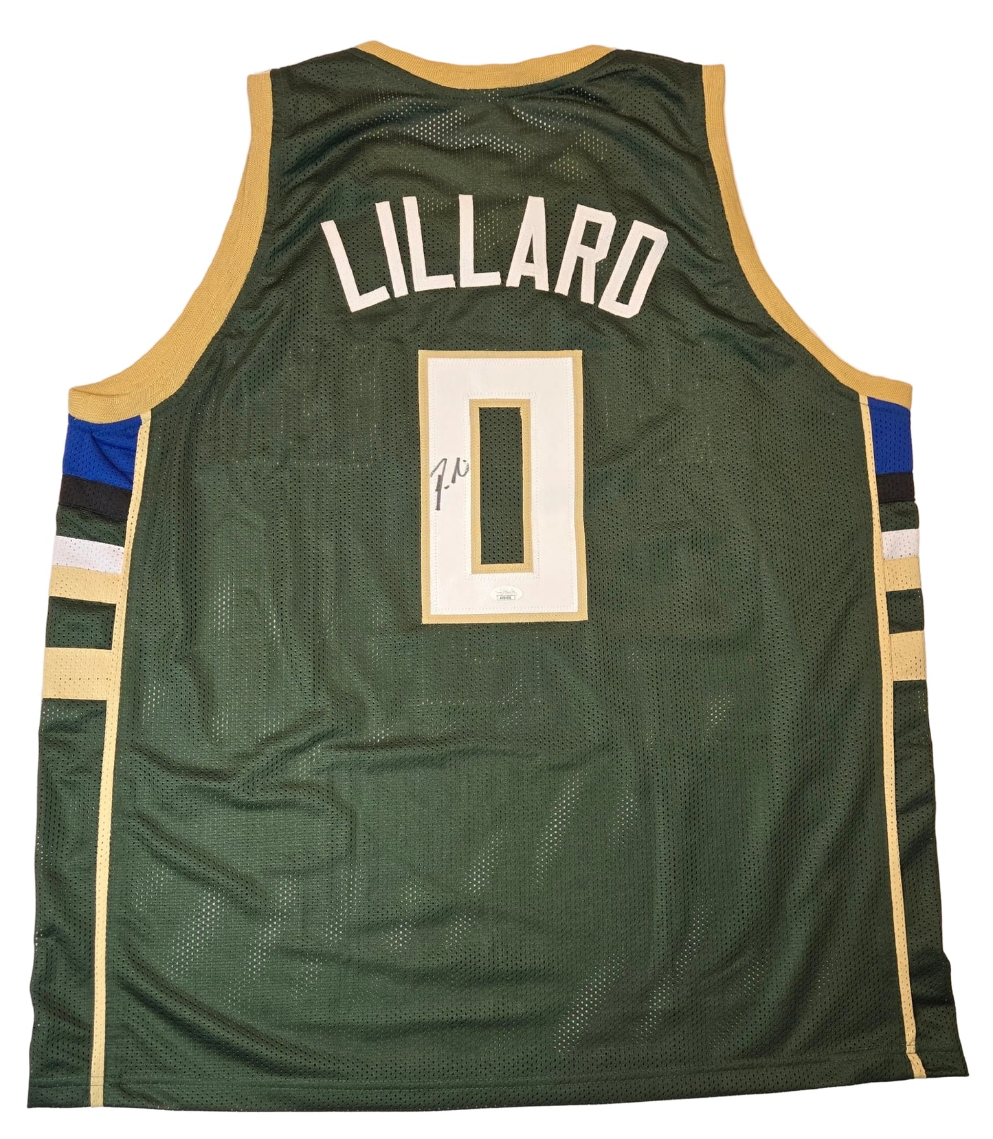 Damian Lillard Milwaukee Bucks signed basketball jersey JSA COA