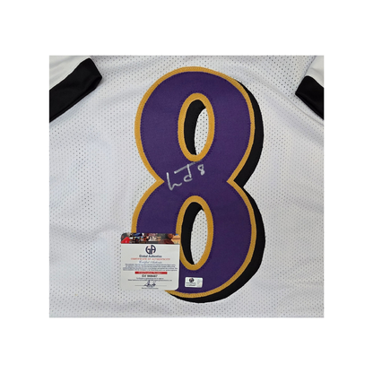 Lamar Jackson signed Baltimore Ravens football jersey with COA, additional product image