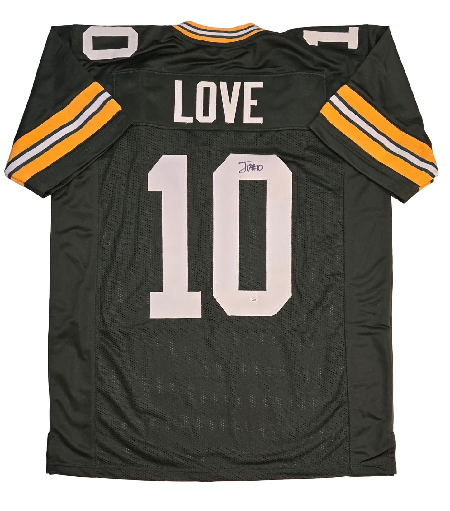 Jordan Love of the Green Bay Packers autographed Away football jersey COA (XL)