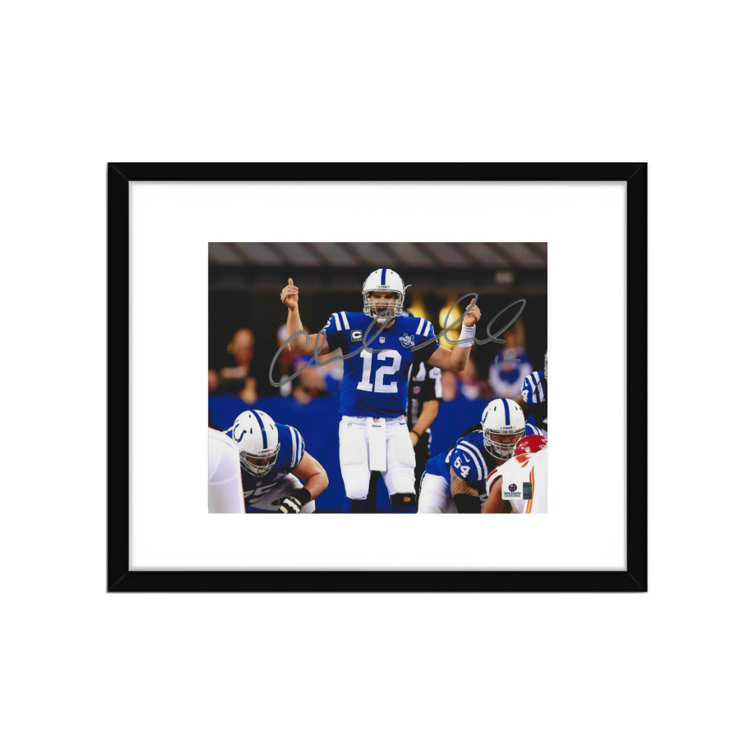 Andrew Luck Indianapolis Colts Autographed 8x10 Photo coa W/Frame - Fan Freaks