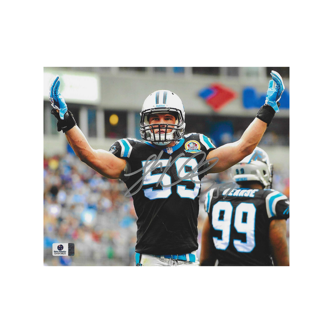 Luke Kuechly Autographed 8x10 Photo coa
