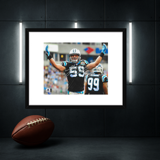 Luke Kuechly Autographed 8x10 Photo coa