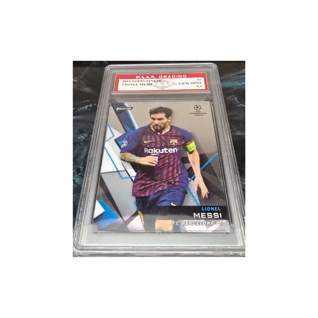 Lionel Messi Barcelona 2019 Topps Finest #1 graded Gem Mint 9.5 - Fan Freaks