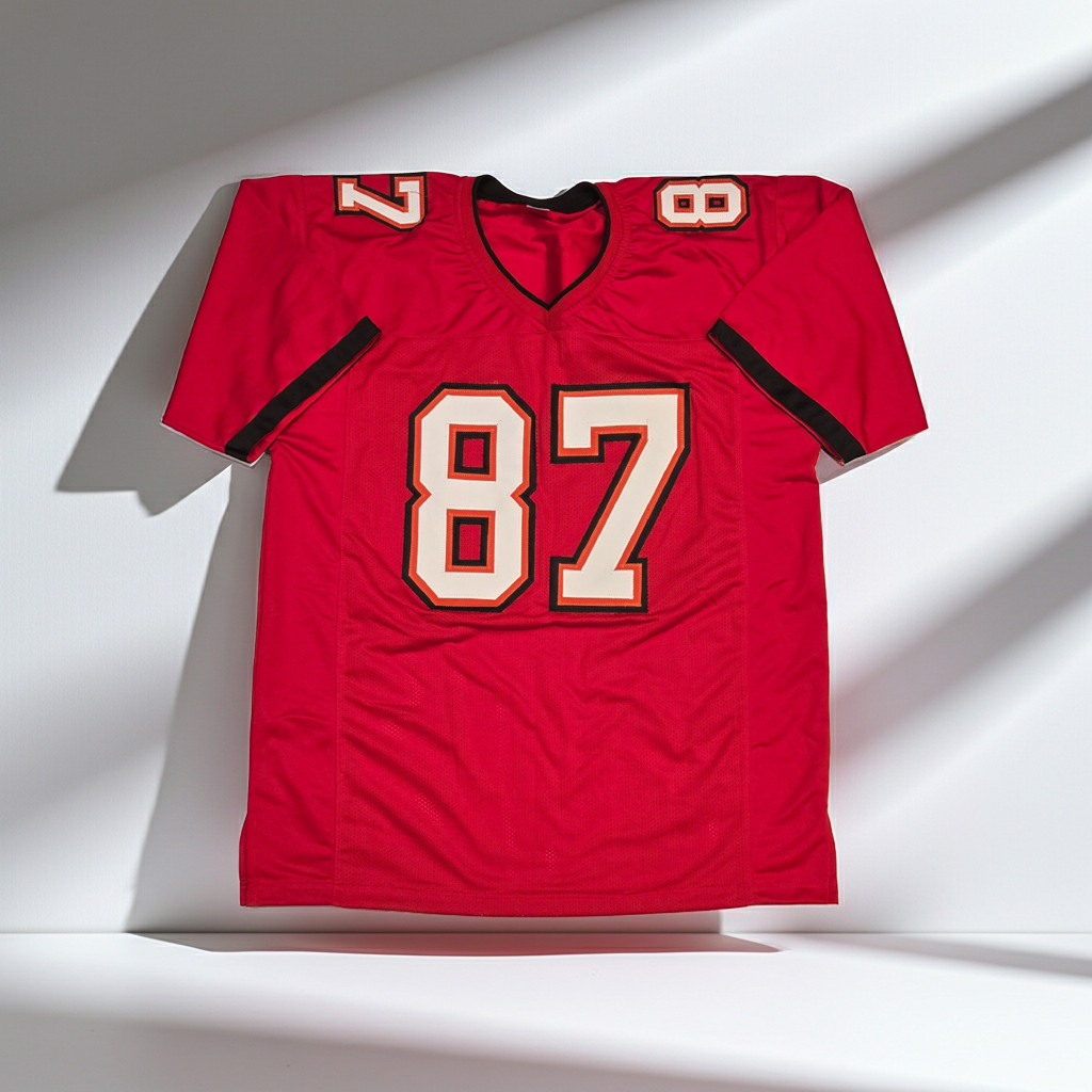 Rob Gronkowski Tampa Bay Buccaneers Signed Home Football Jersey coa