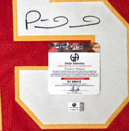 Certificate of authenticity for Patrick Mahomes signed Kansas City Chiefs jersey