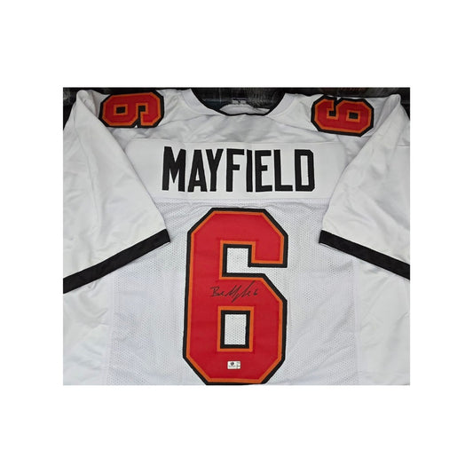 Baker Mayfield Tampa Bay Buccaneers Autographed Football Jersey coa