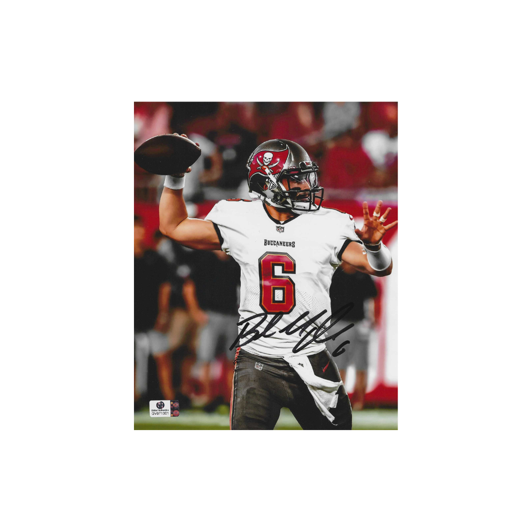 Baker Mayfield Tampa Bay Buccaneers Autographed 8x10 Photo With COA W/Frame - Fan Freaks